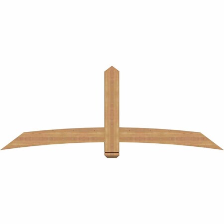 Ekena Millwork Bellingham Timber Gable Bracket, Western Red Cedar, 84"W x 31"H x 3 1/2"D x 5 1/2"F, 9/12 Pitch GBW084X31X0406BEL00SWR
